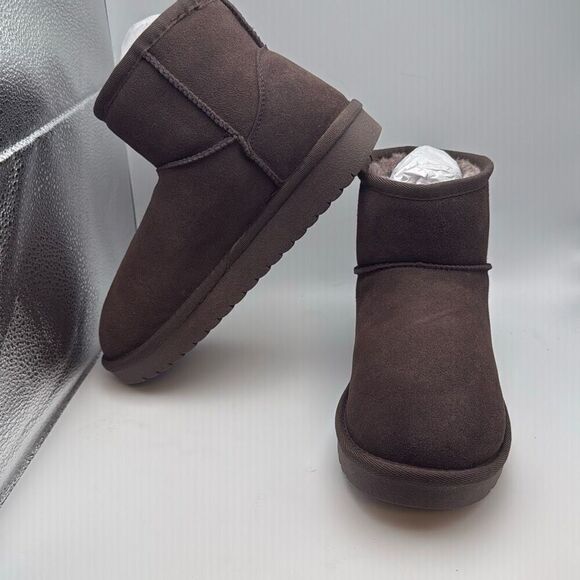 CUSHIONAIRE Women's Hipster pull on boot +Memory Foam SIZE 6.5 WIDE CHOCOLATE - Picture 5 of 7